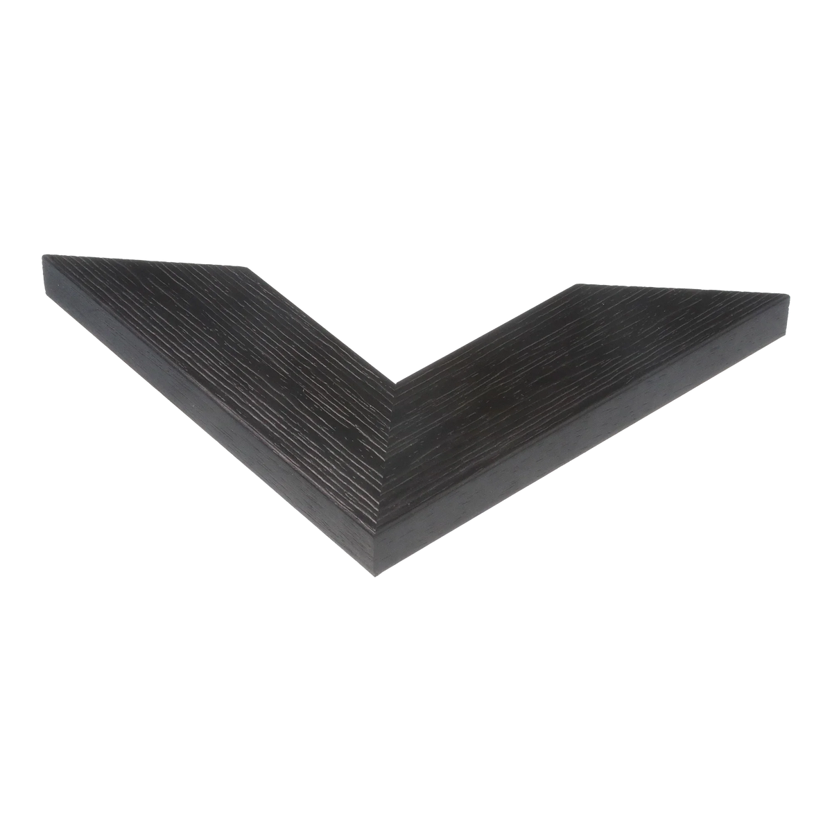 Corner view of Groove II in black picture frame