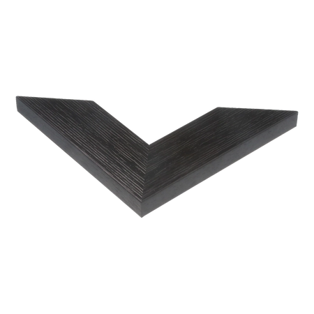 Corner view of Groove II in black picture frame