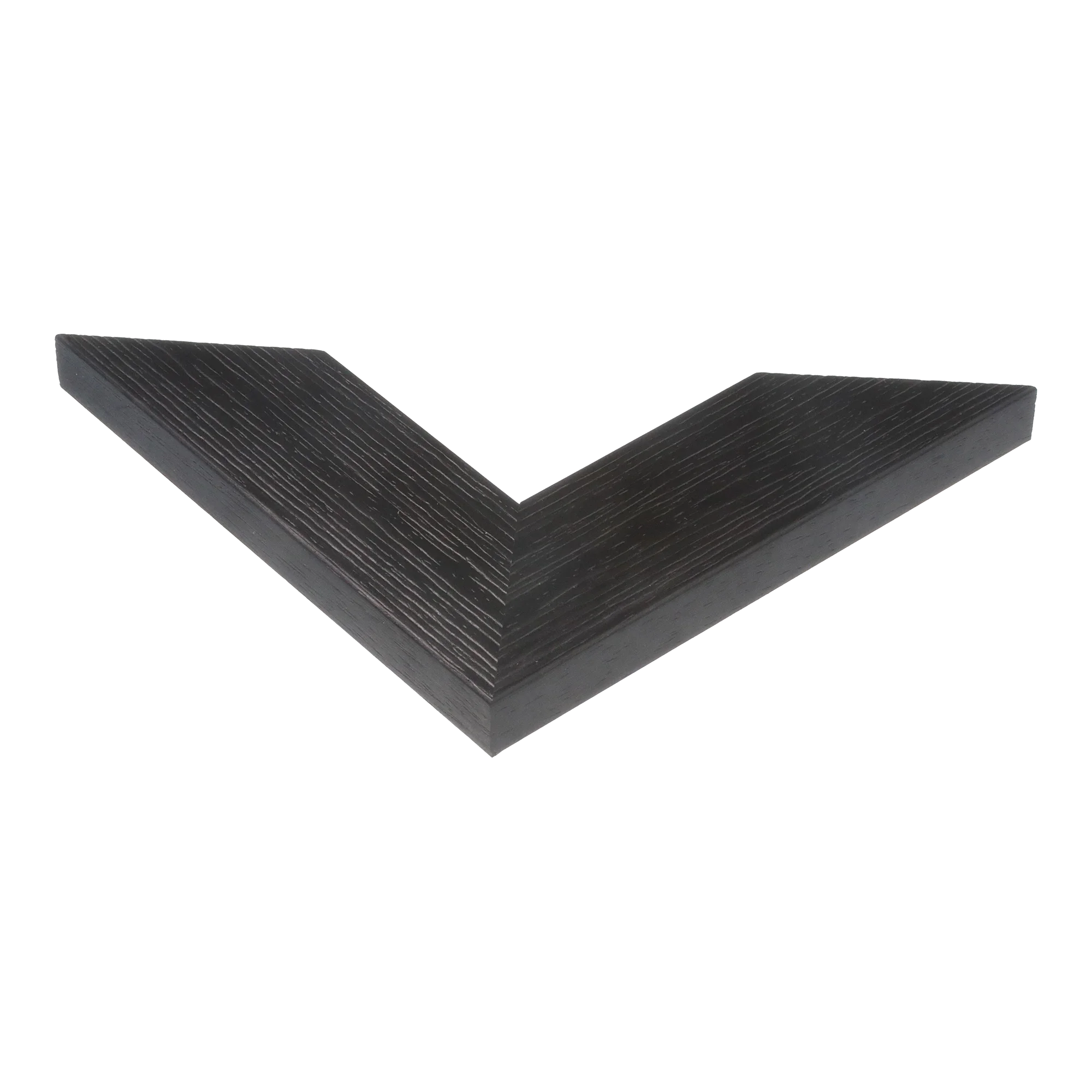 Corner view of Groove II in black picture frame