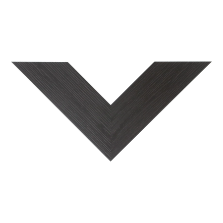 Top view of Groove II picture frame in black