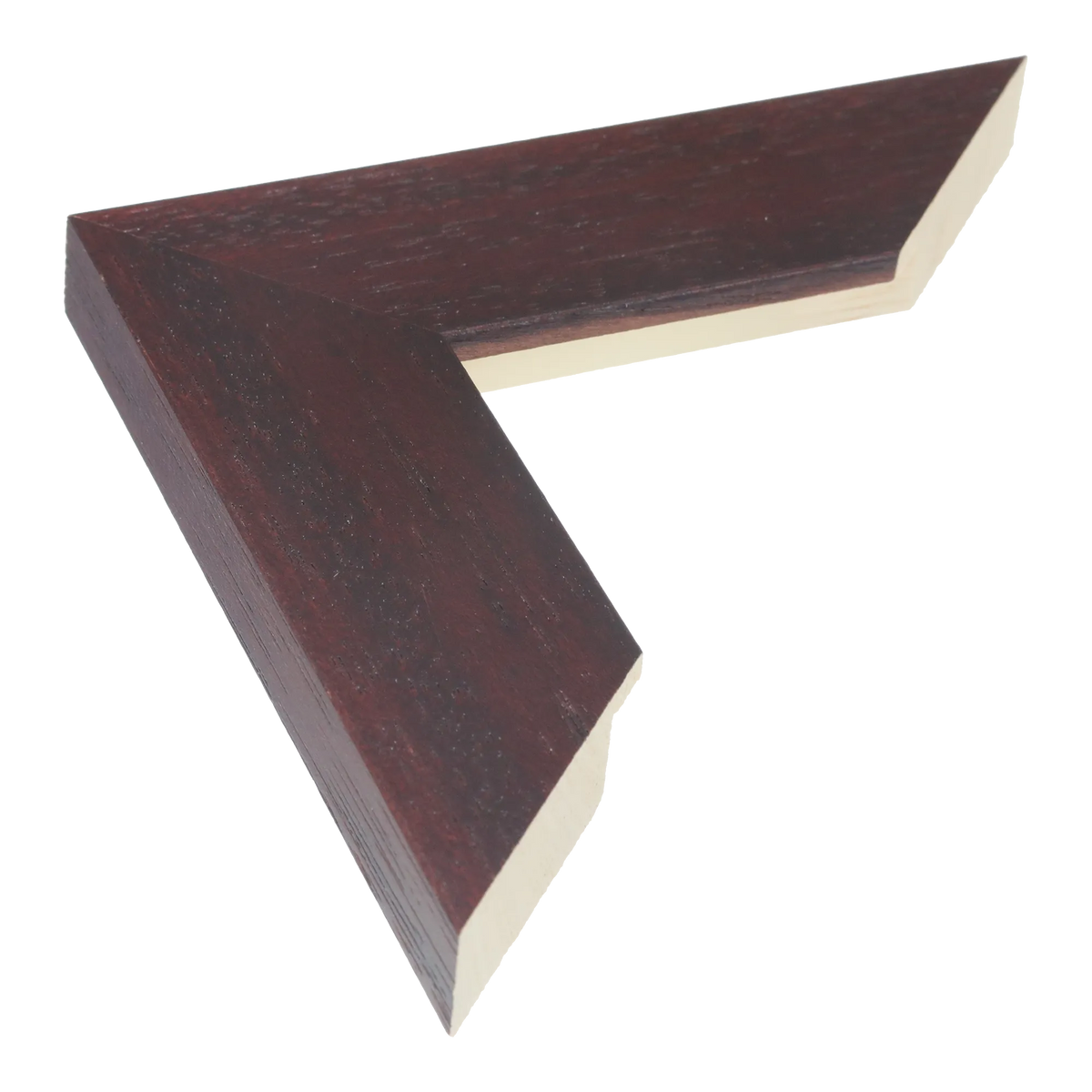 Groove II in brown grain picture frame