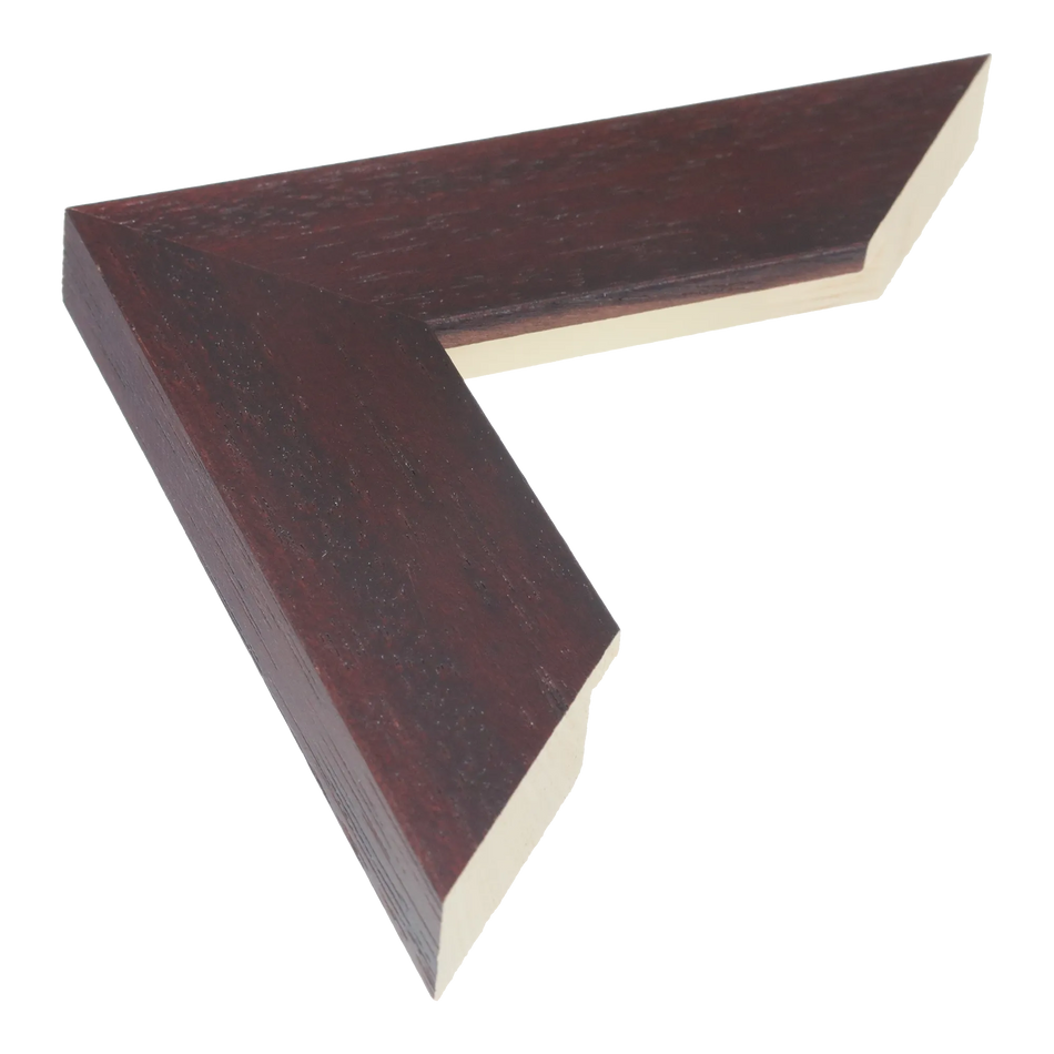 Groove II in brown grain picture frame