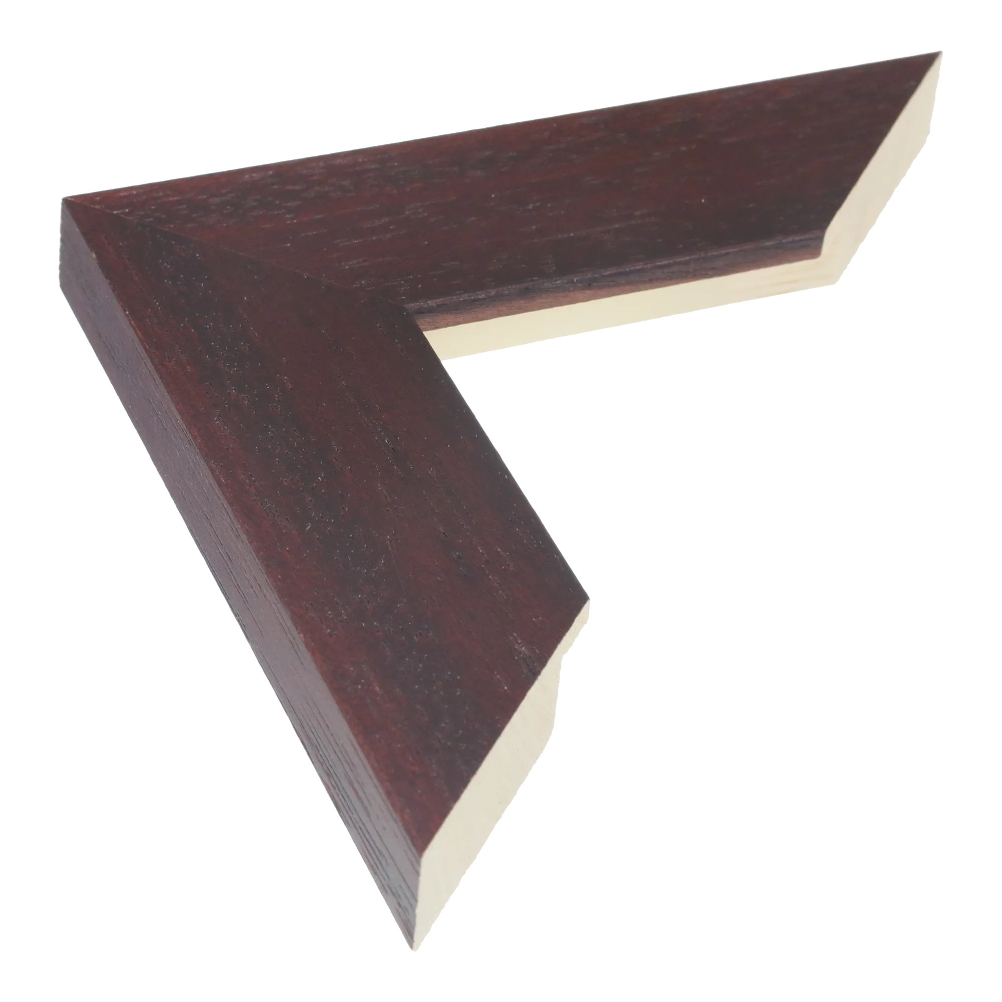 Groove II in brown grain picture frame