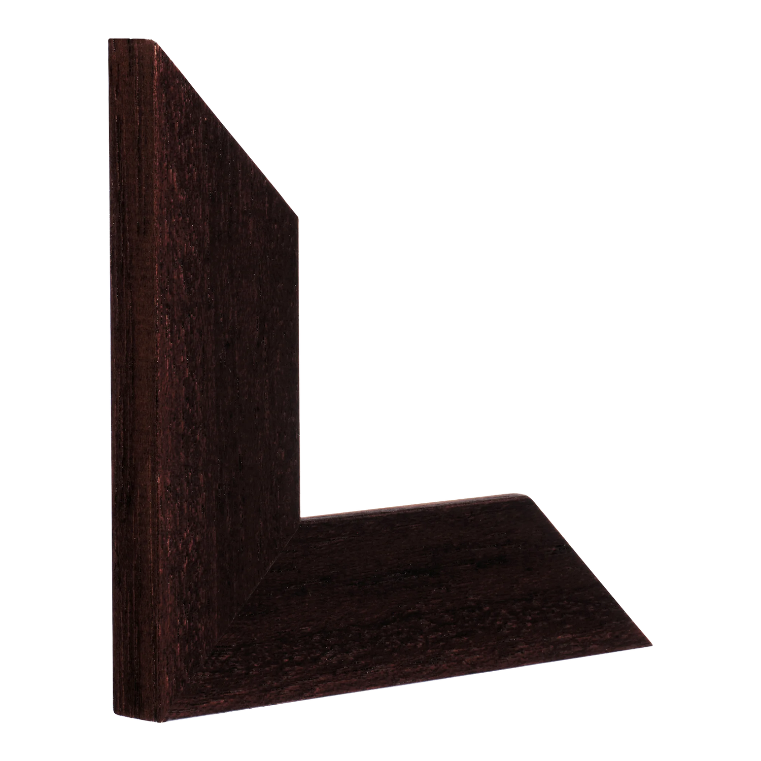 Vertical view of groove ii brown grain picture frame