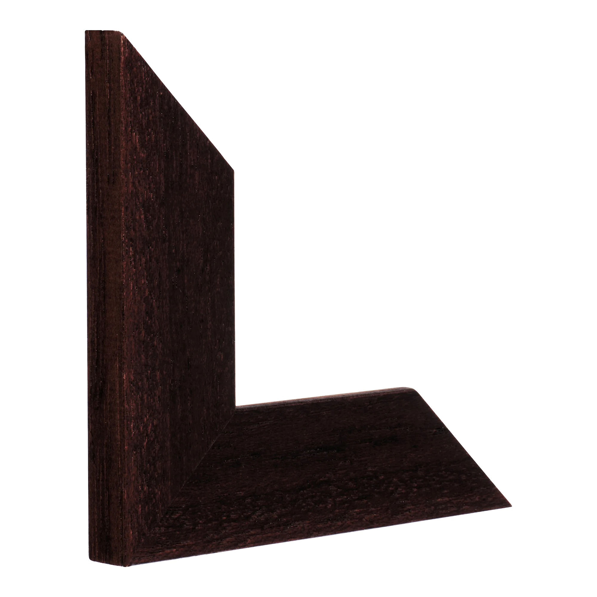 Vertical view of groove ii brown grain picture frame