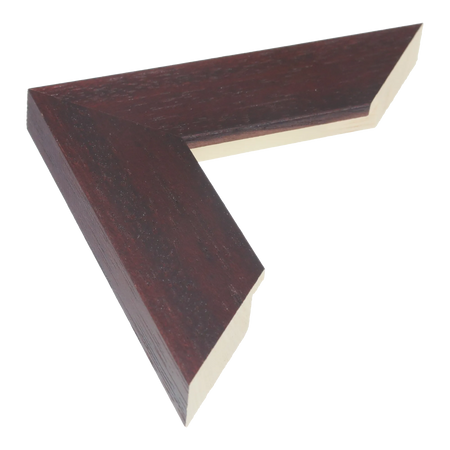 Groove II in brown grain picture frame