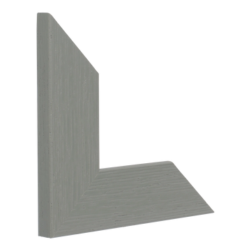 Vertical view of groove ii grey picture frame