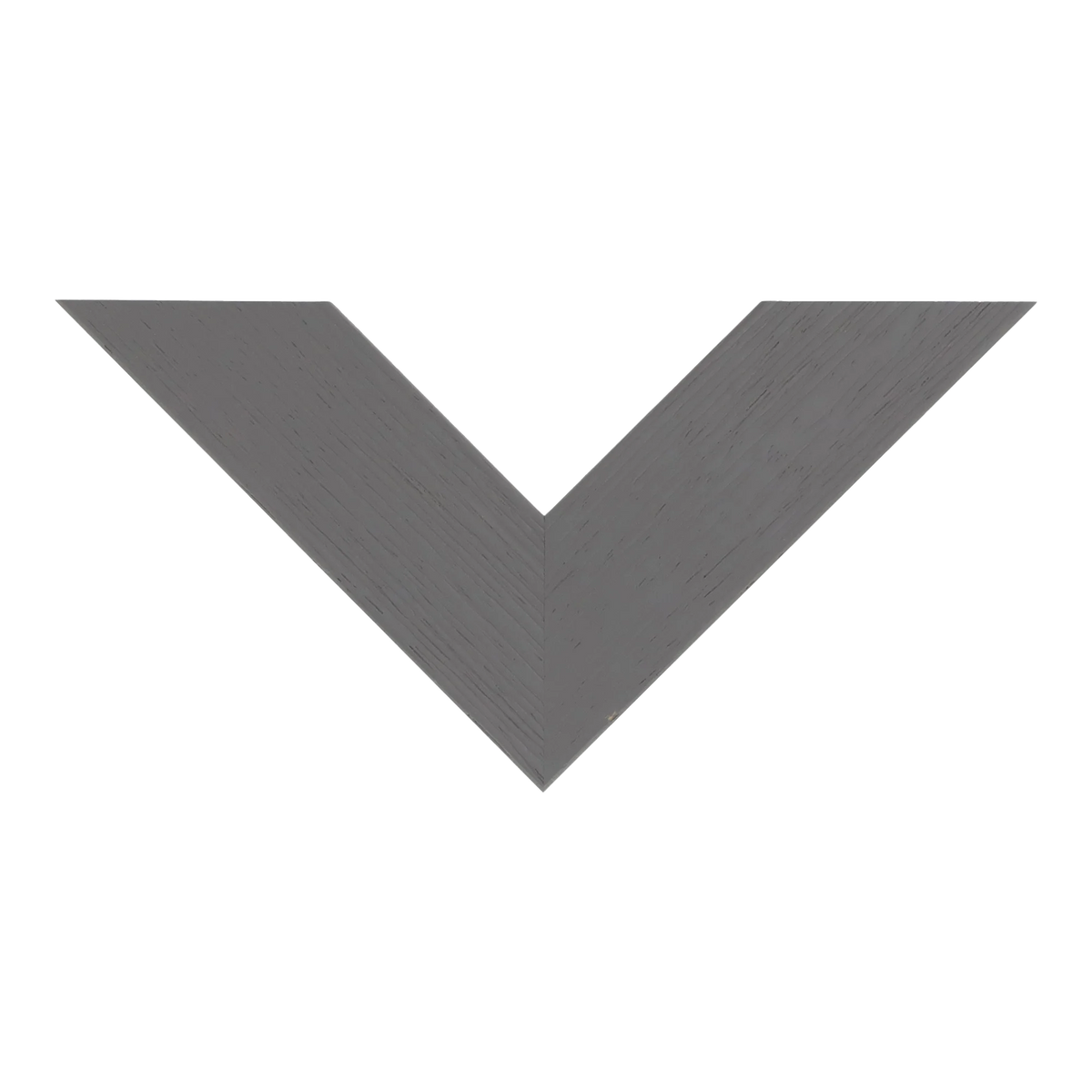 Top view of Groove II picture frame in grey