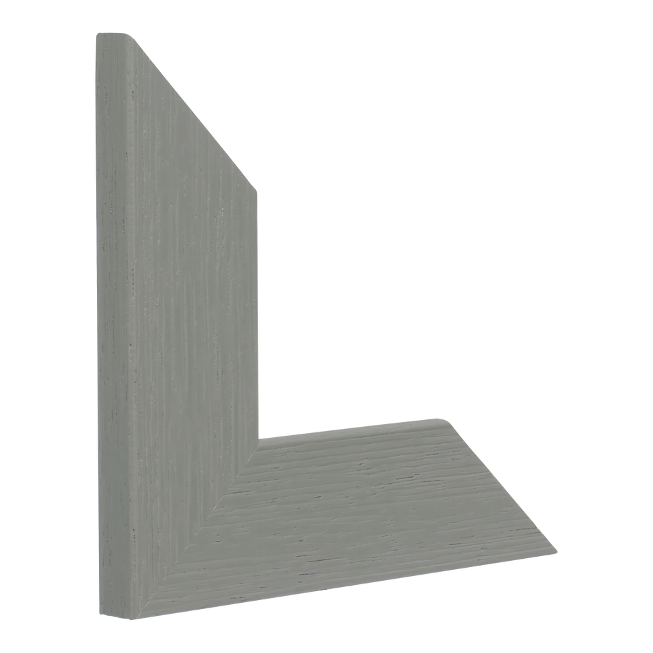 Vertical view of groove ii grey picture frame