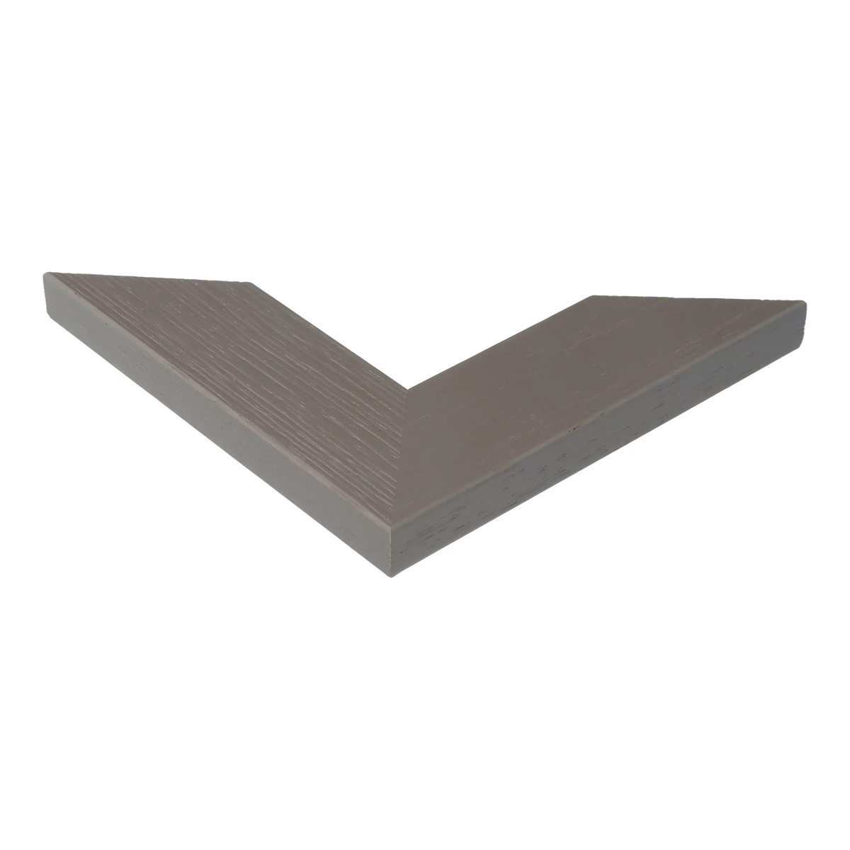 Corner view of Groove II in grey picture frame