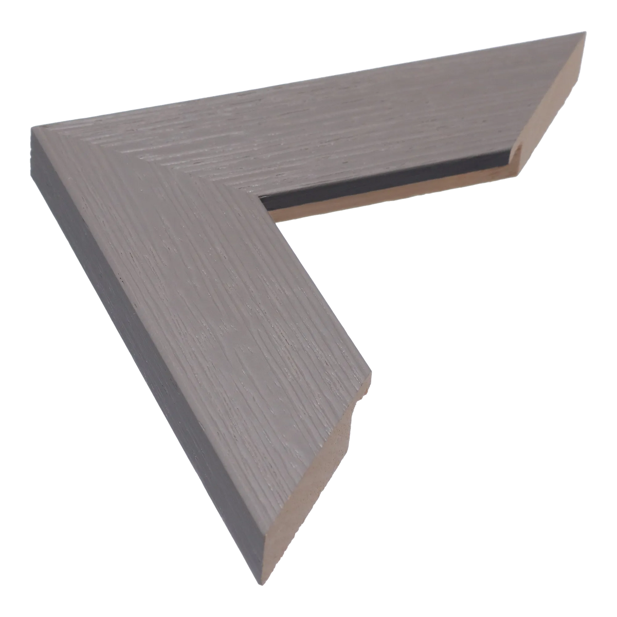 Groove II in grey picture frame