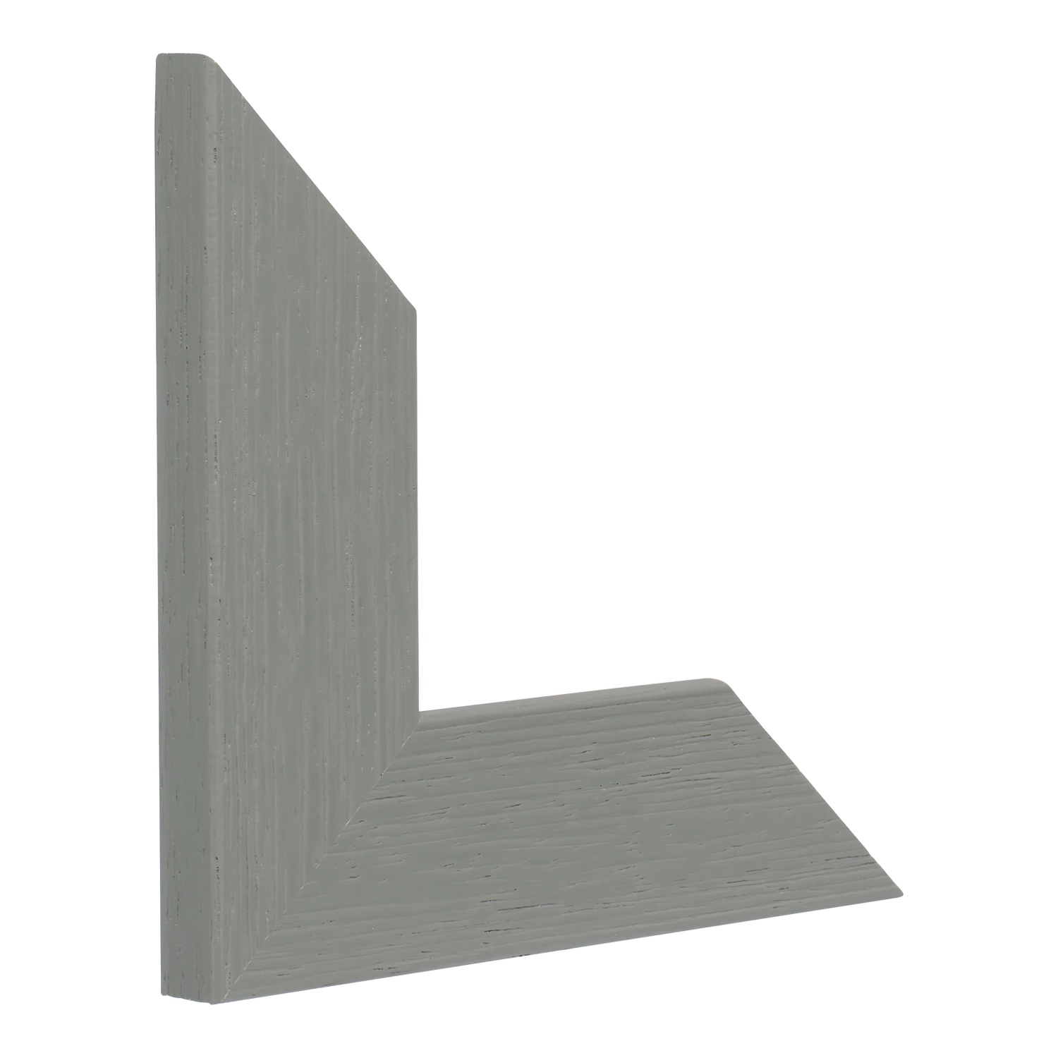 Vertical view of groove ii grey picture frame