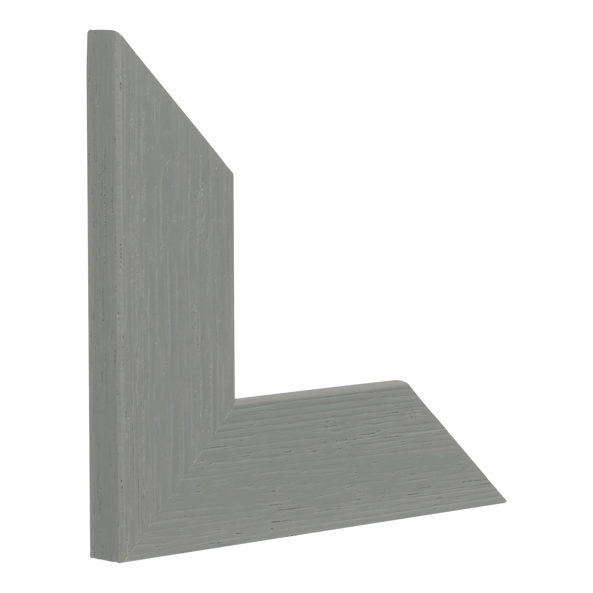 Vertical view of groove ii grey picture frame