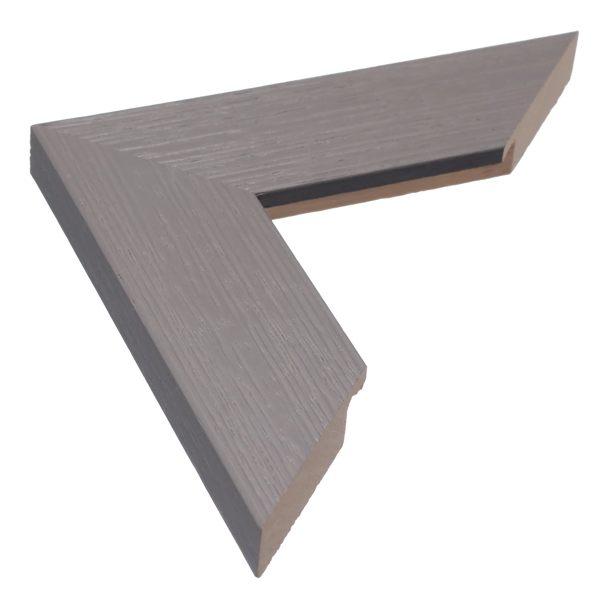 Groove II in grey picture frame