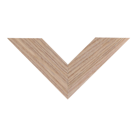 Top view of Groove II picture frame in natural