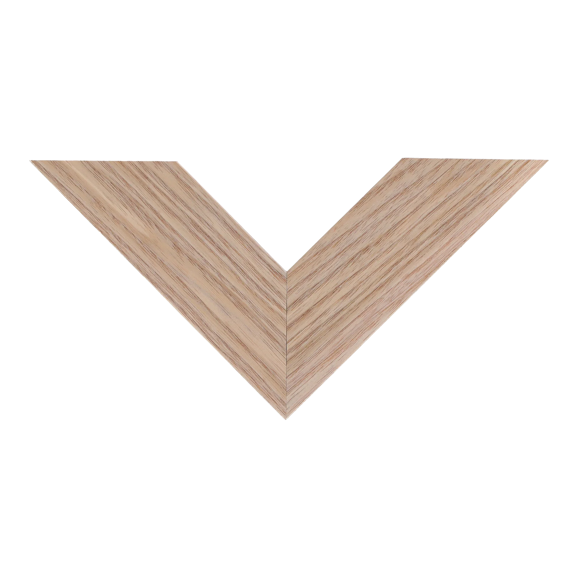 Top view of Groove II picture frame in natural