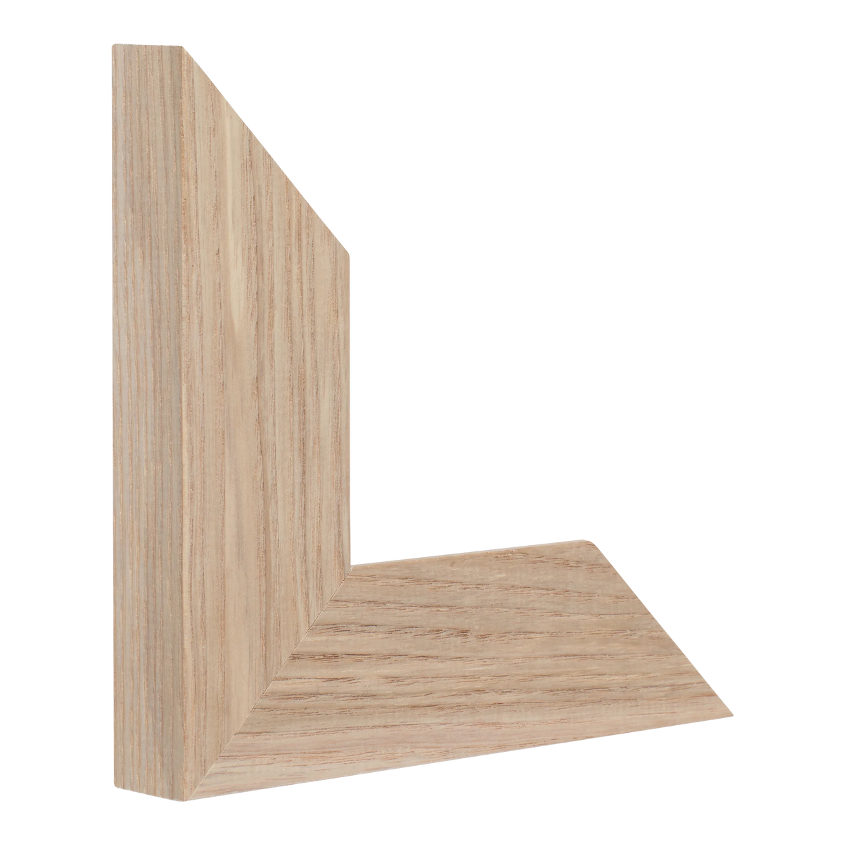 Vertical view of groove ii natural picture frame sample