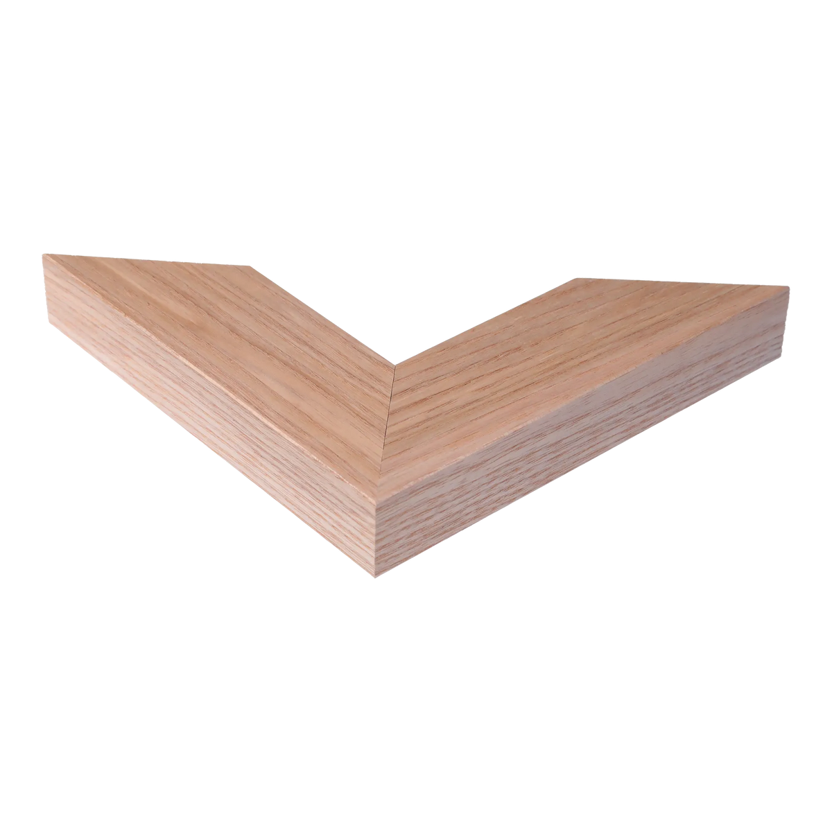 Corner view of Groove II in natural picture frame