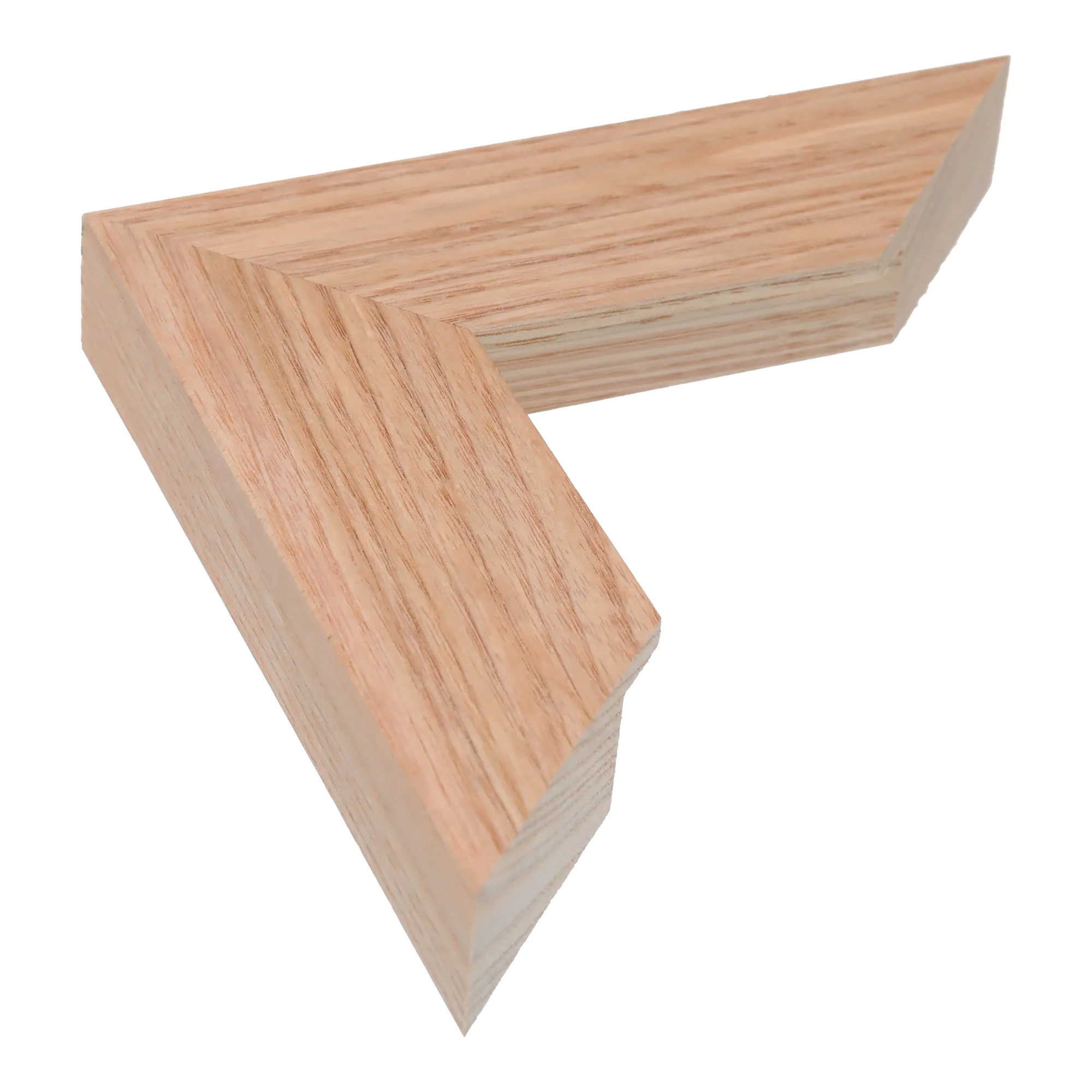 Groove II in natural picture frame