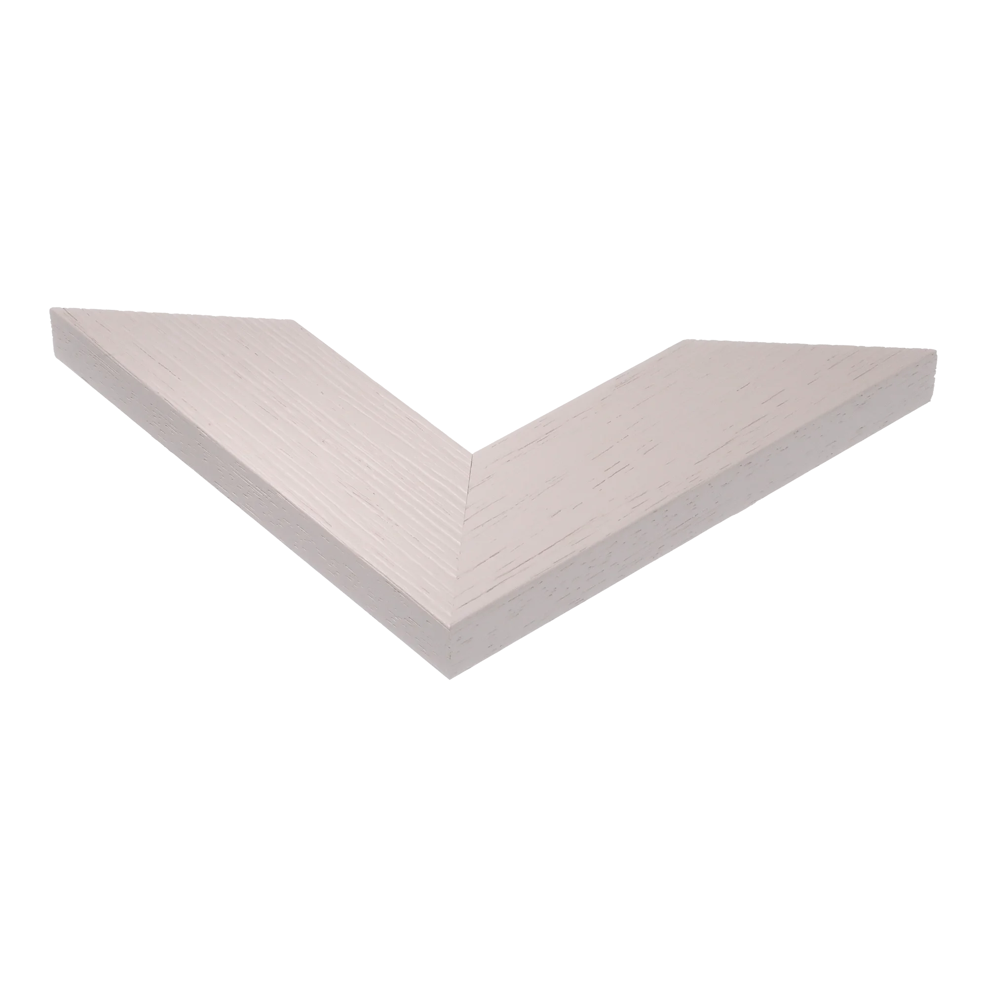 Corner view of Groove II in taupe picture frame