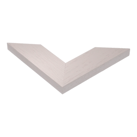 Corner view of Groove II in taupe picture frame