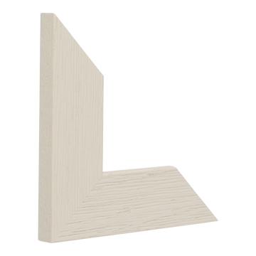 Vertical view of groove ii taupe picture frame sample