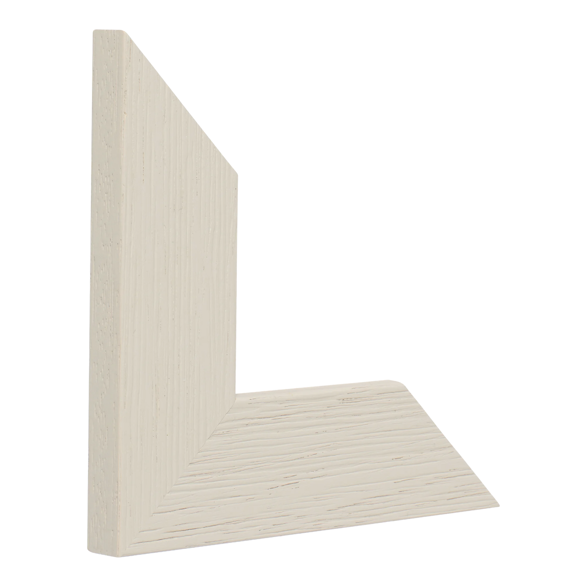 Vertical view of groove ii taupe picture frame
