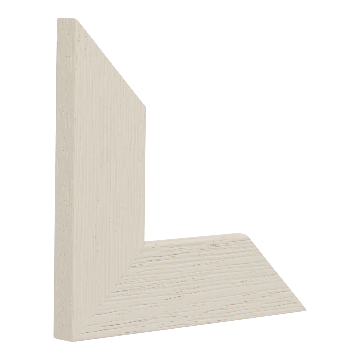 Vertical view of groove ii taupe picture frame