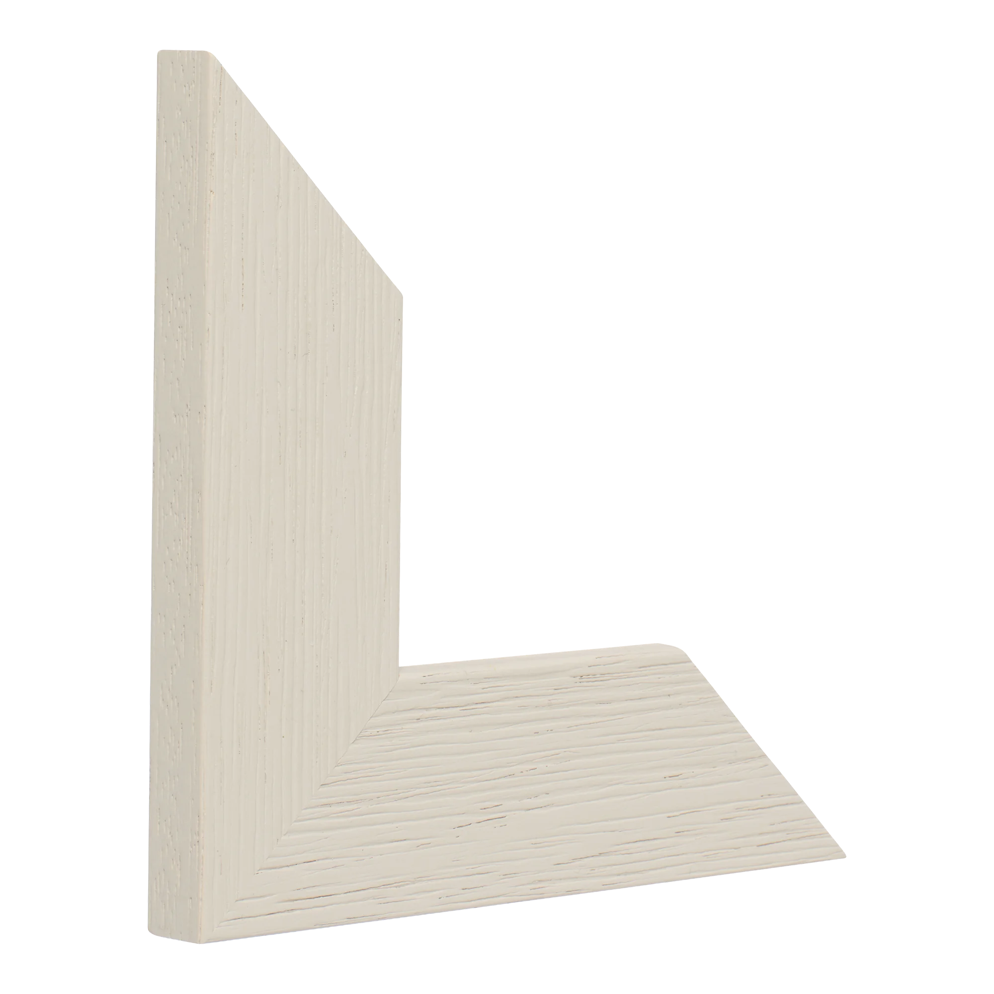 Vertical view of groove ii taupe picture frame