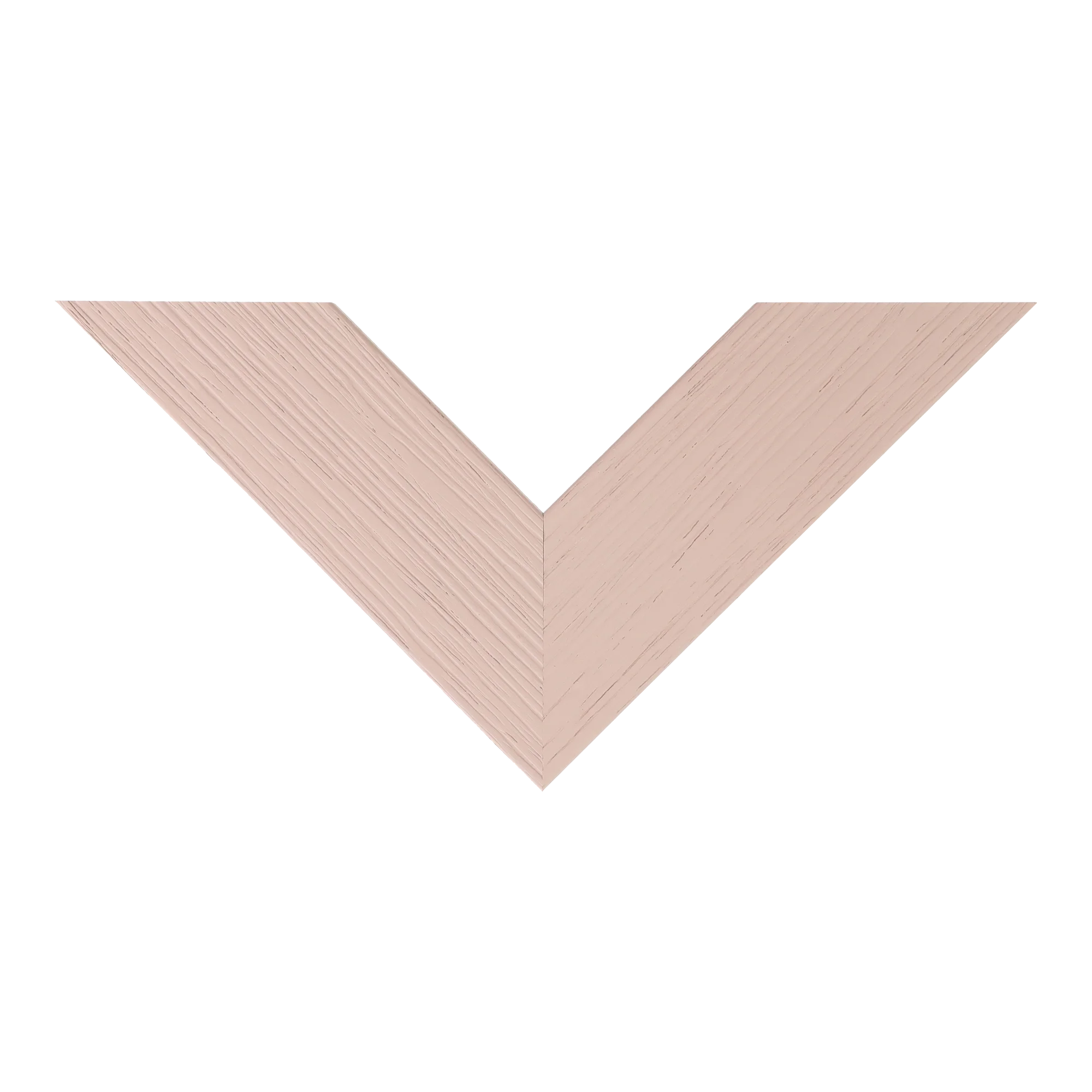 Top view of Groove II picture frame in taupe