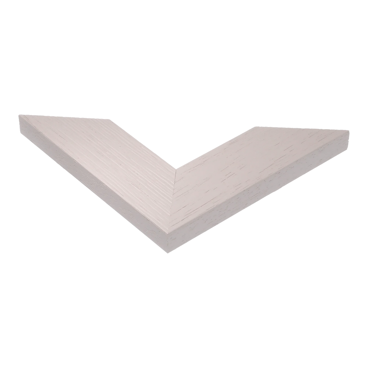 Corner view of Groove II in taupe picture frame