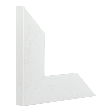 Vertical view of groove ii white grain picture frame