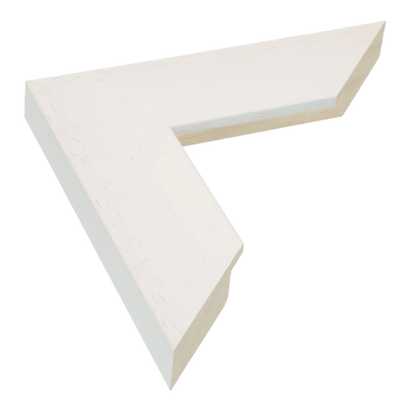 Groove II in white grain picture frame