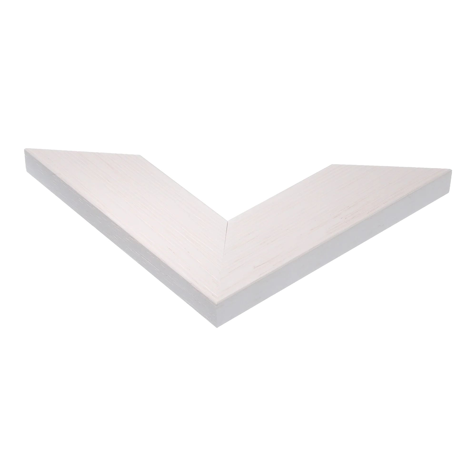 Corner view of Groove II in white picture frame