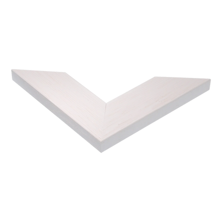 Corner view of Groove II in white picture frame