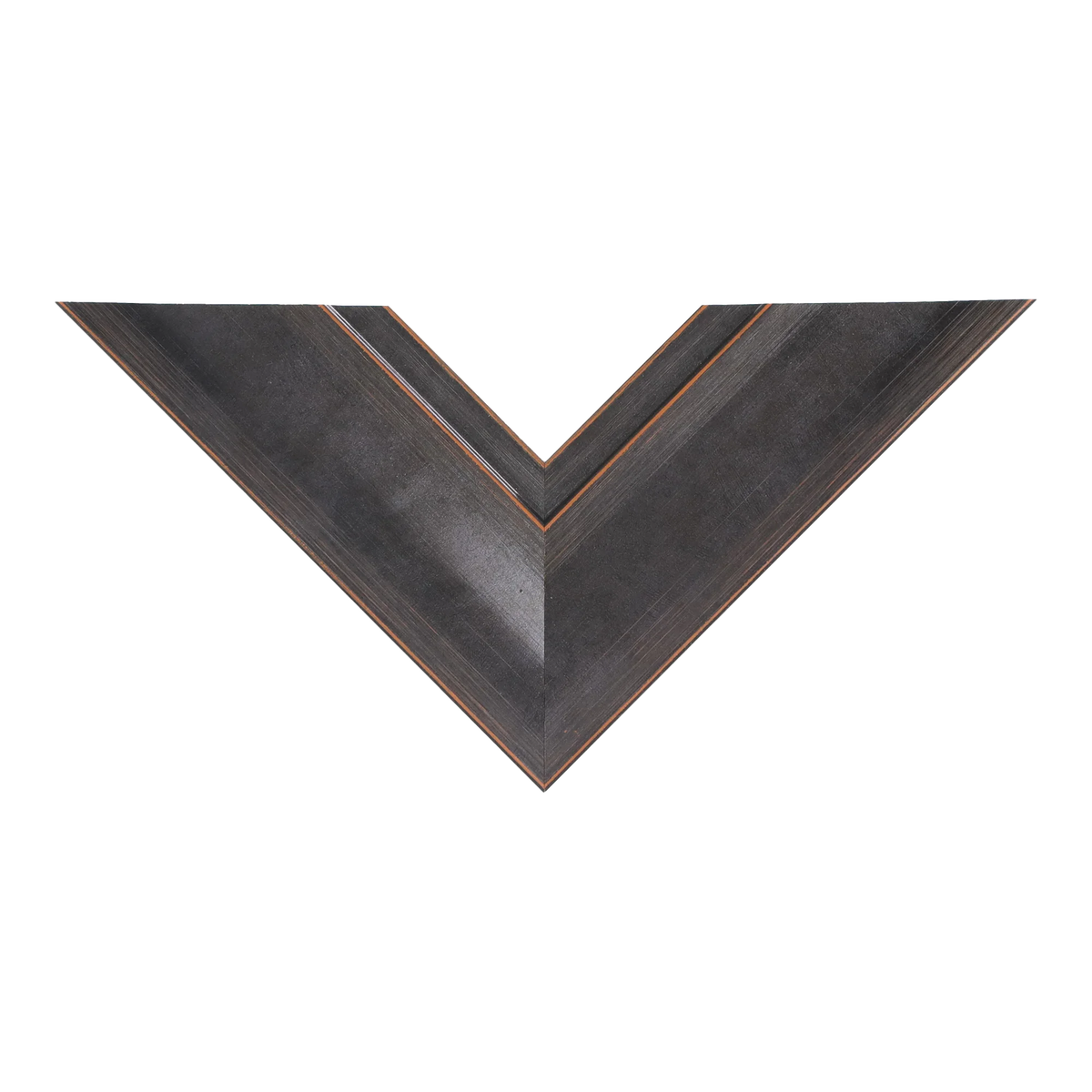 Top view of Hermitage picture frame in black