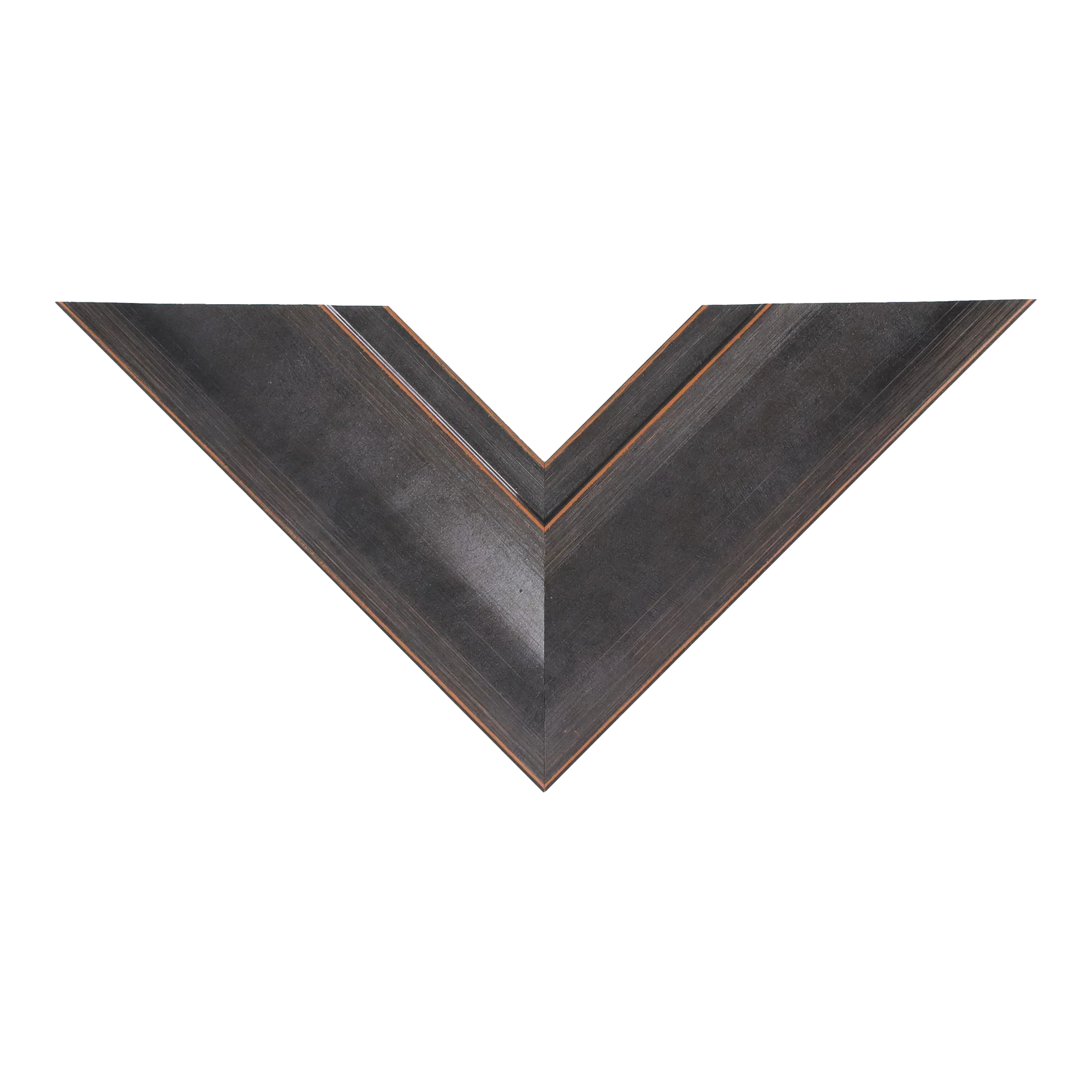 Top view of Hermitage picture frame in black