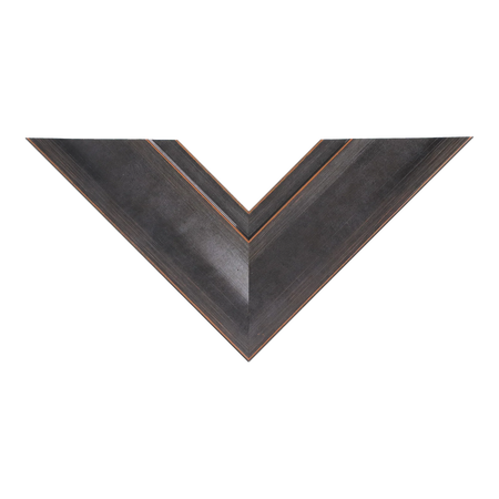 Top view of Hermitage picture frame in black