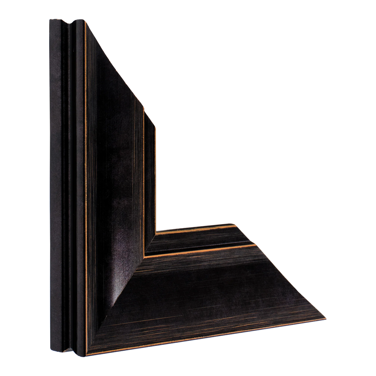 Vertical view of hermitage black picture frame sample