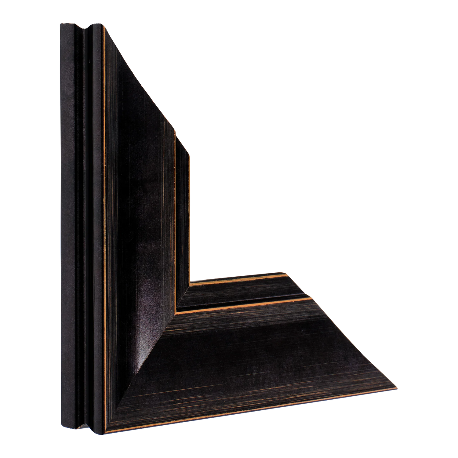 Vertical view of hermitage black picture frame sample