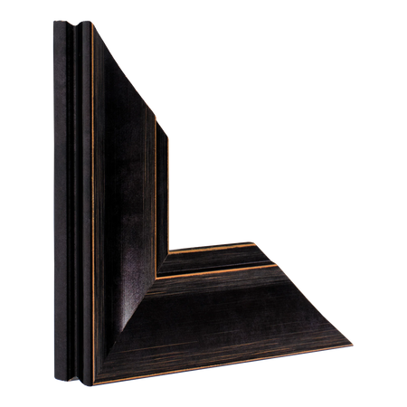 Vertical view of hermitage black picture frame sample