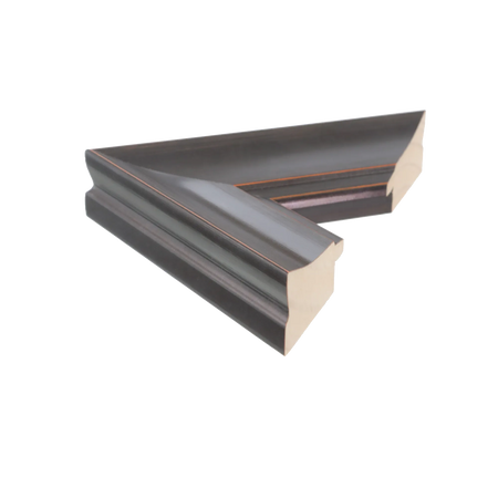 Side view of Hermitage picture frame in black
