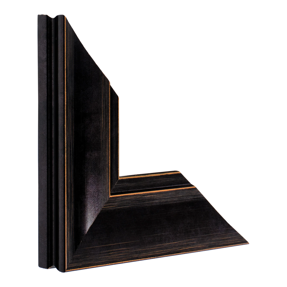 Vertical view of hermitage black picture frame