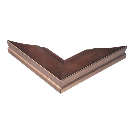 Corner view of Hermitage in bronze picture frame