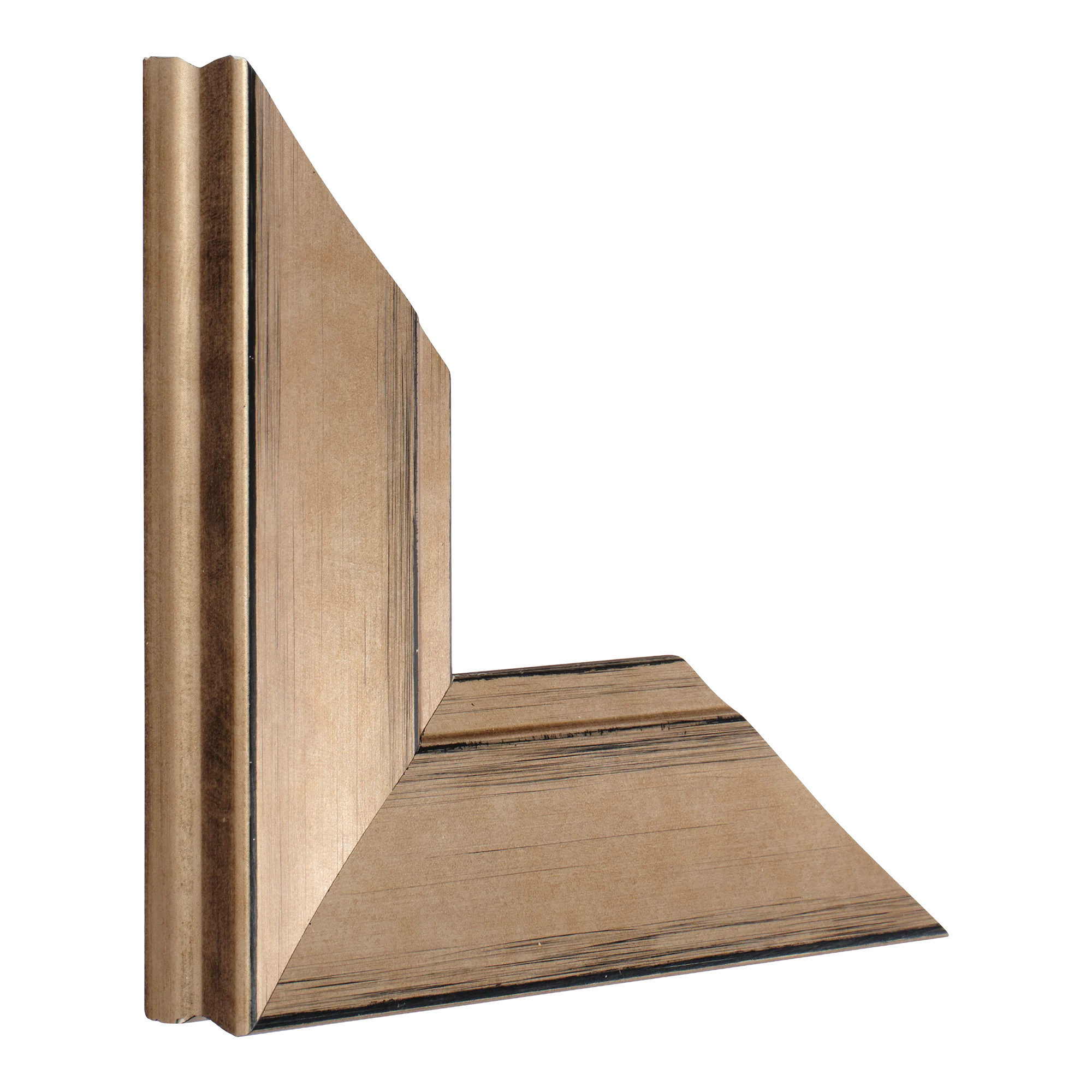 Vertical view of hermitage bronze picture frame