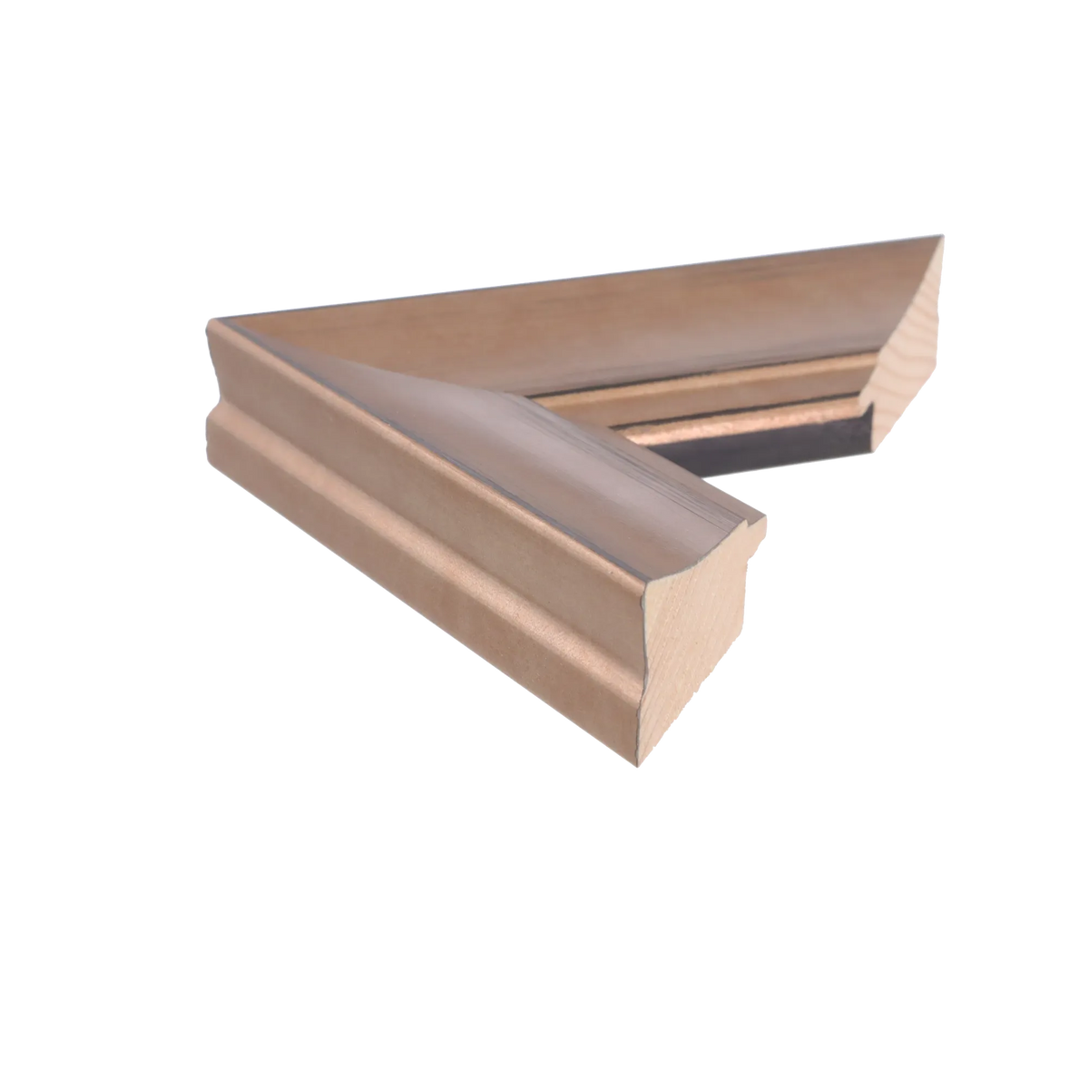 Side view of Hermitage picture frame in bronze