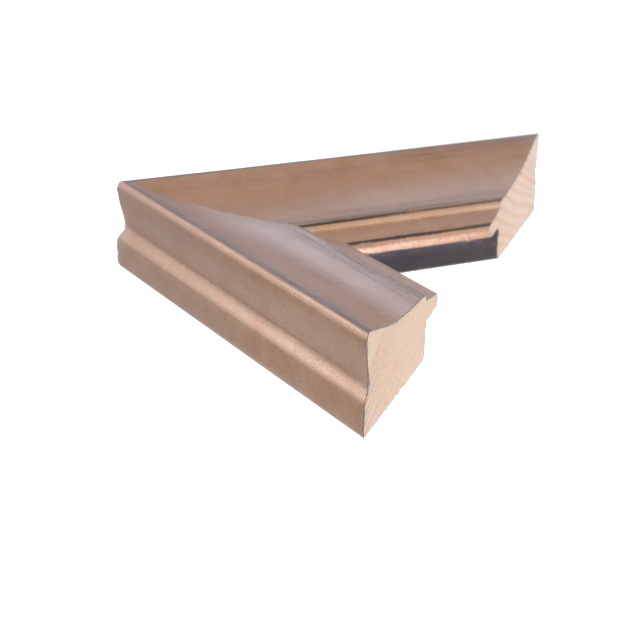 Side view of Hermitage picture frame in bronze