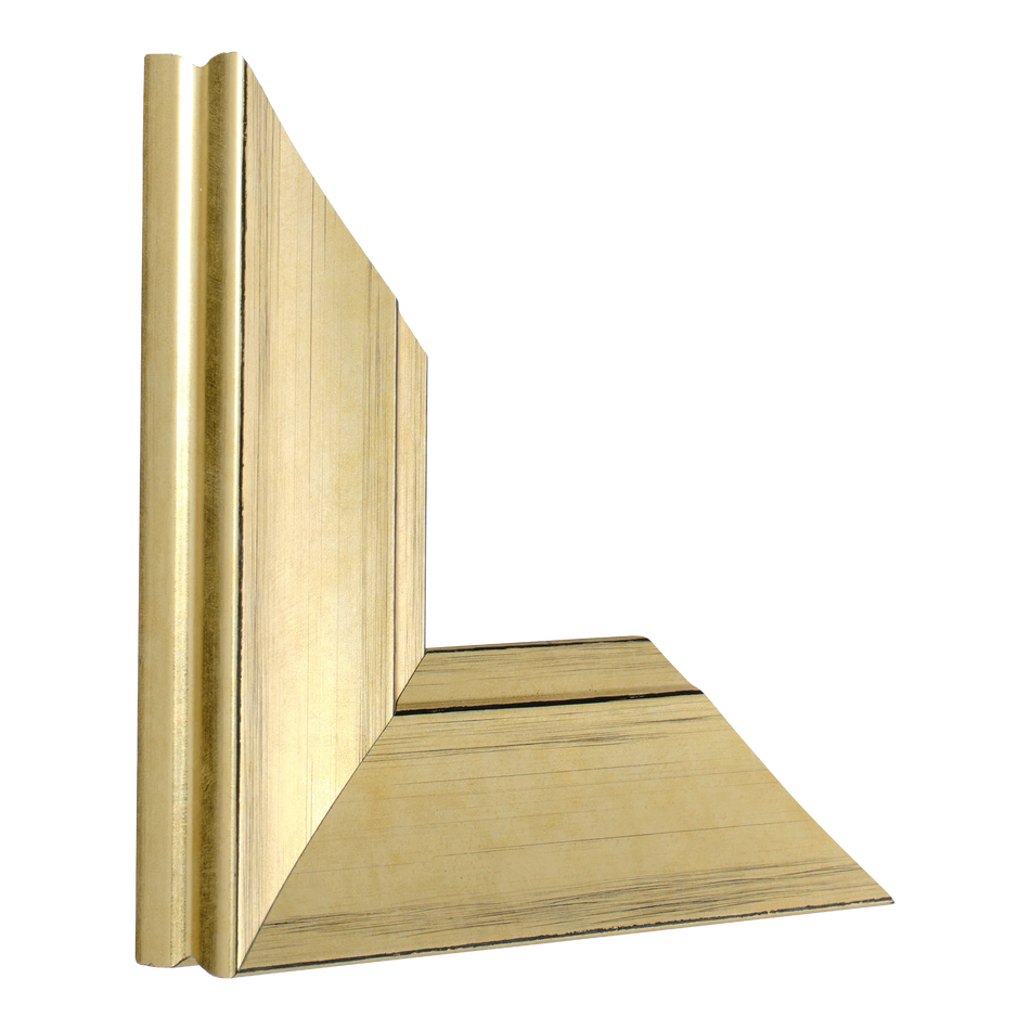 Vertical view of hermitage soft gold picture frame