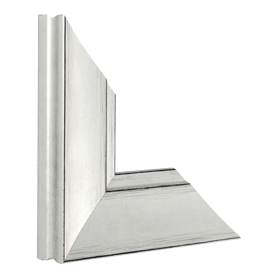 Vertical view of hermitage silver picture frame
