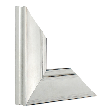 Vertical view of hermitage silver picture frame